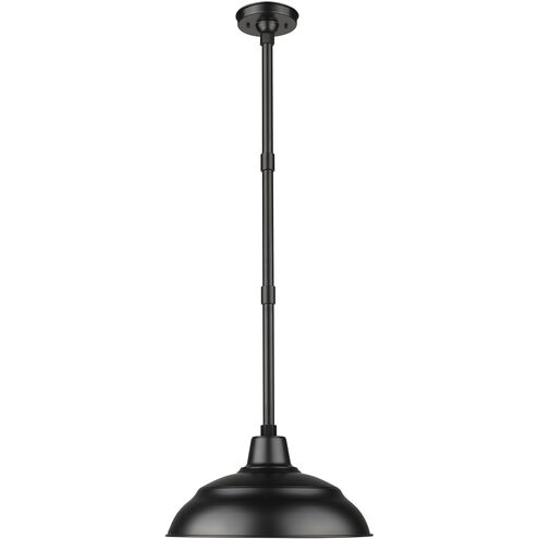 R Series Satin Black 17 inch Outdoor Angle Shade